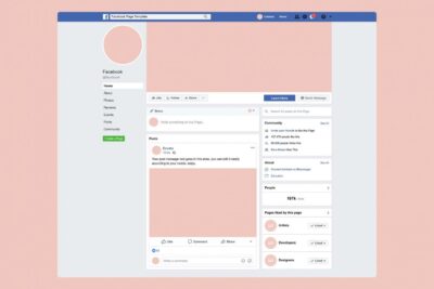 Facebook Page Mockup 2025