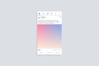 Facebook Post Mockup PSD