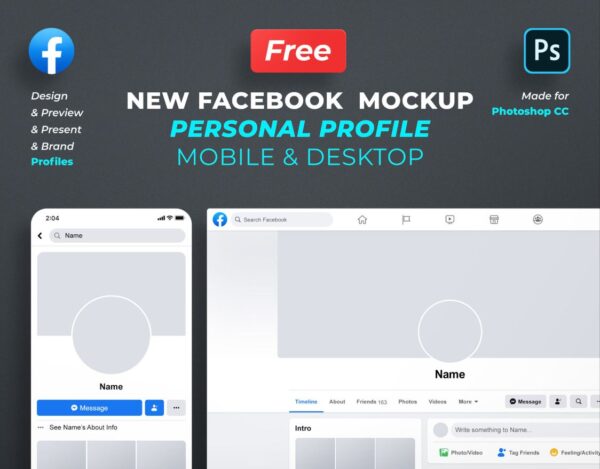 Facebook Profile Mockup