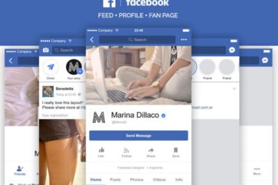 Free Facebook Mobile Layout PSD