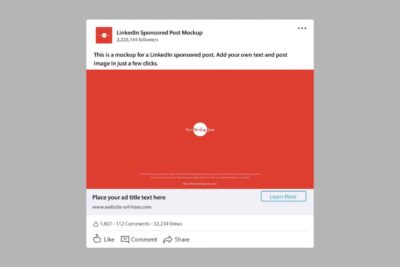 Free LinkedIn Post Mockup