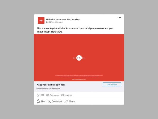 Free LinkedIn Post Mockup