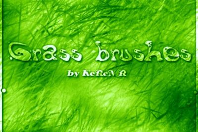 Grass scatter brush for Photoshop