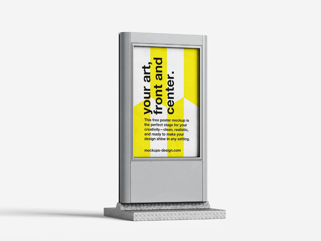 Urban totem mockup