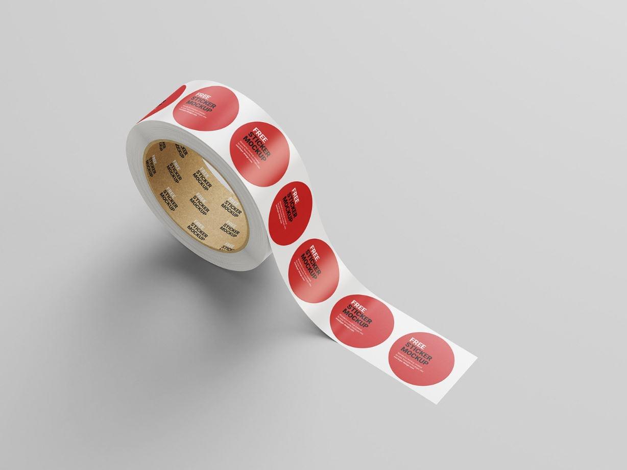 Roll-Sticker-Mockup