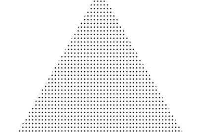 Printable Polka Dot Triangles Template