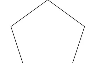 4 Inch Pentagon Template