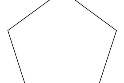 4.5 Inch Pentagon Template