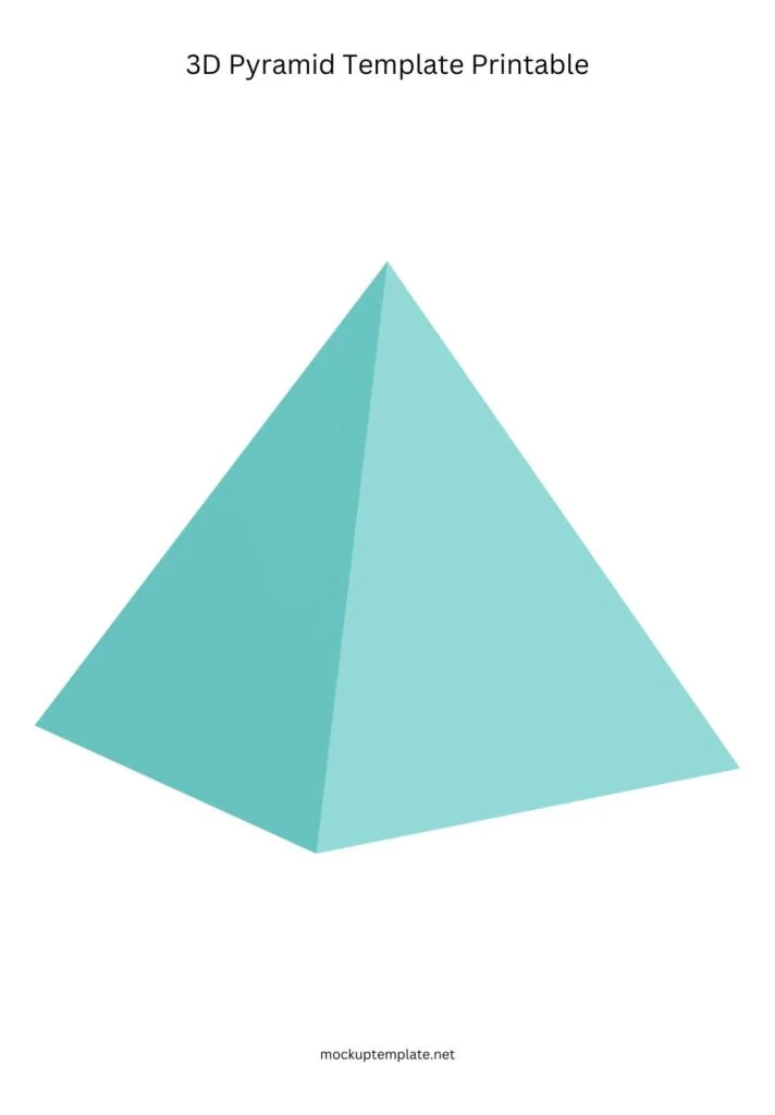 3D Pyramid Template Printable
