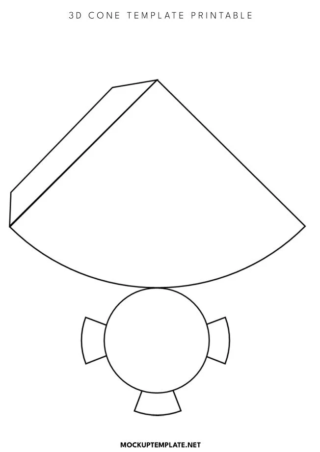 3d cone template printable