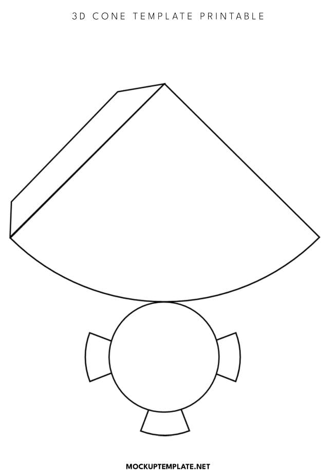 3d cone template printable