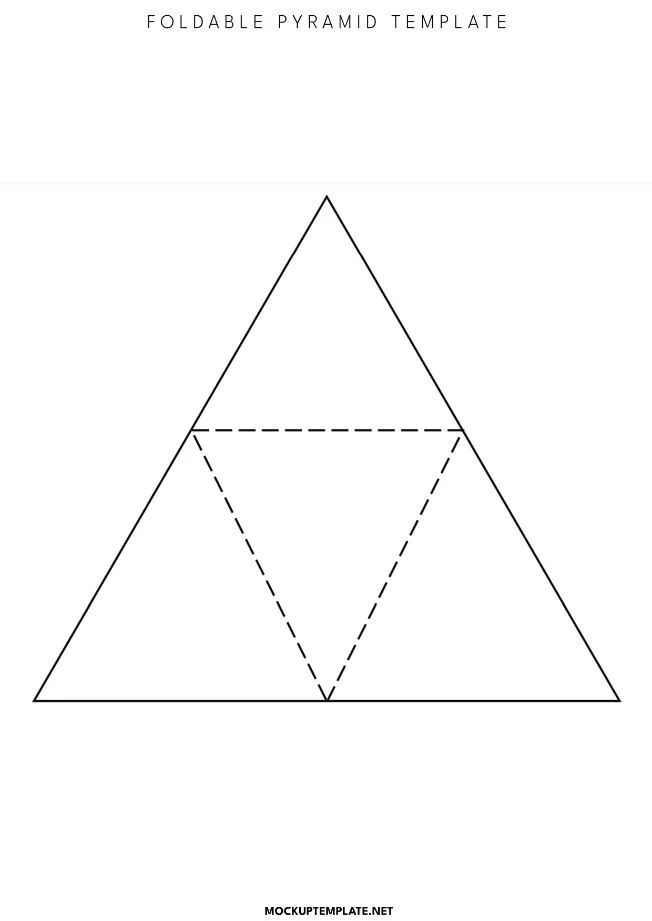 Foldable Pyramid Template