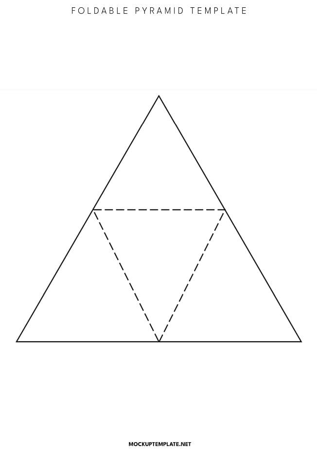 Foldable Pyramid Template