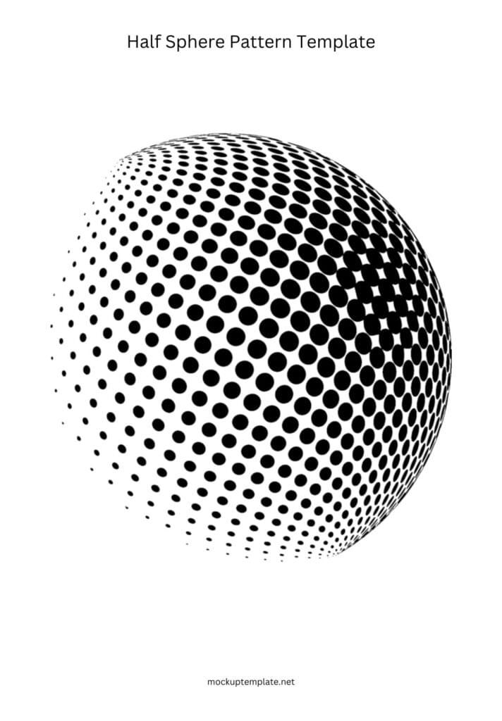 Half Sphere pattern template