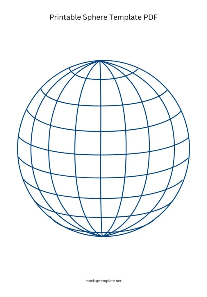 Printable Sphere Template PDF