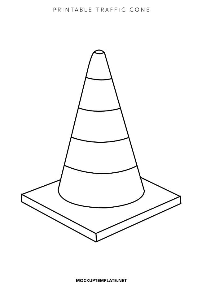 Printable Traffic Cone