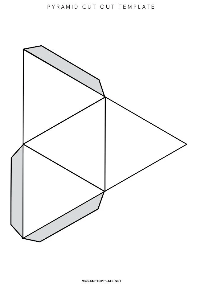 Pyramid Cut out template