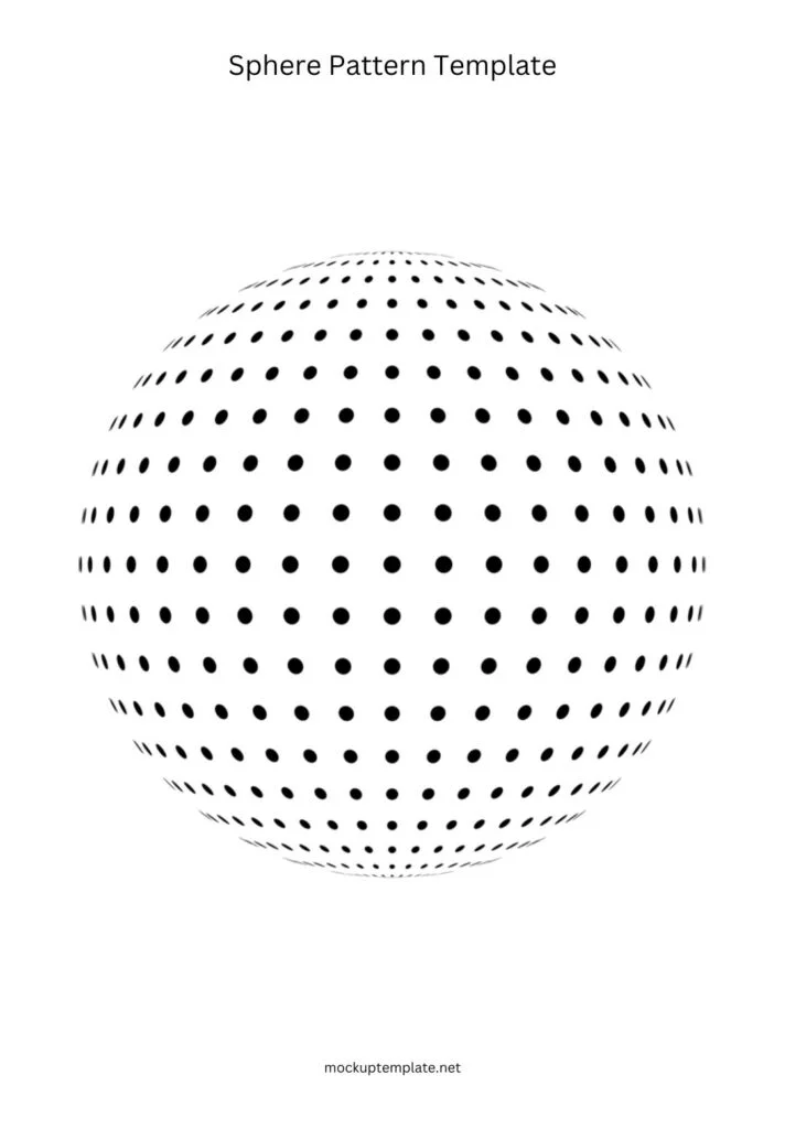 Sphere pattern template
