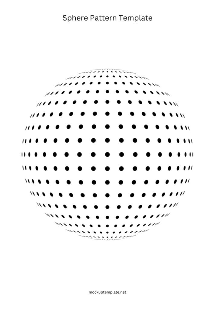 Sphere pattern template