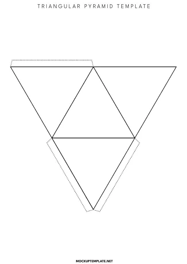 Triangular Pyramid Template
