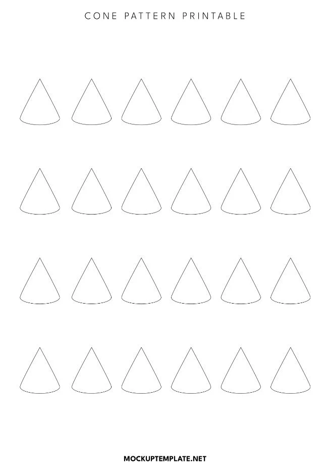 cone pattern printable