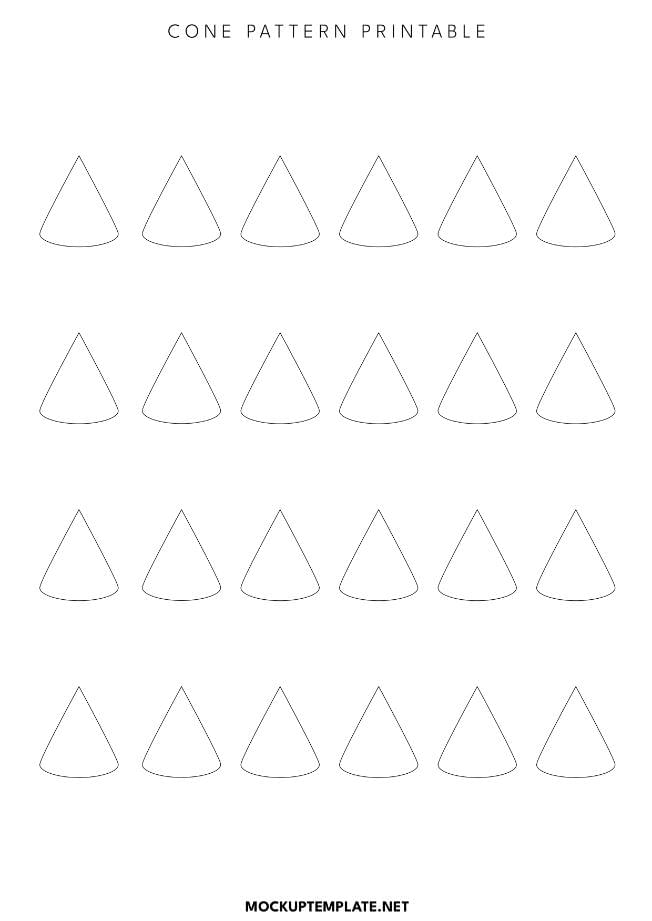 cone pattern printable