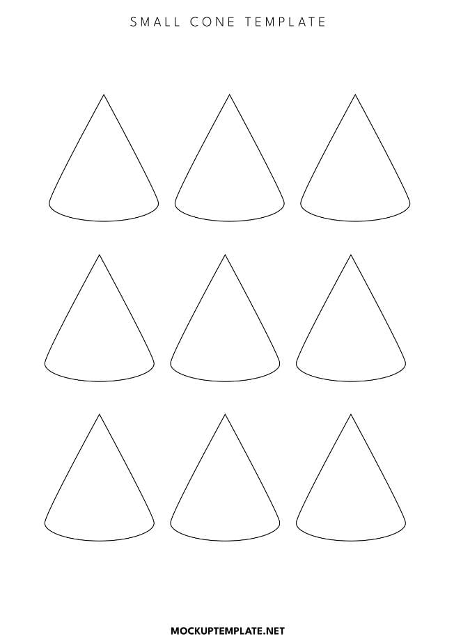 small cone template