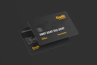 Credit Card Mockup in 4 Views
