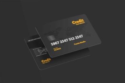 Credit Card Mockup in 4 Views