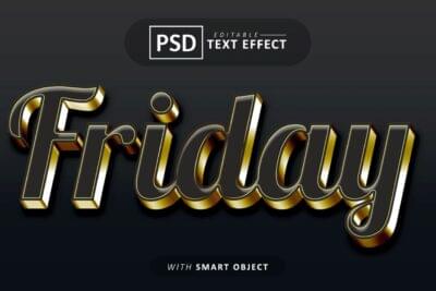 Editable Text Effect PSD