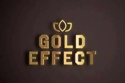 Free Gold Text effect PSD