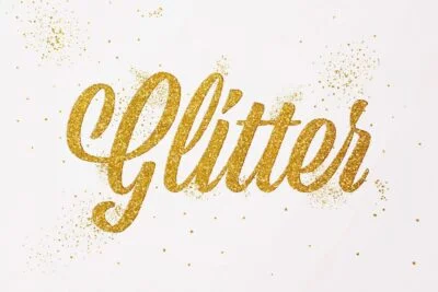 Gold Glitter Text Effect