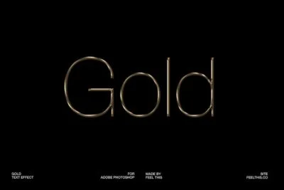 Gold Text Effect for Photoshop