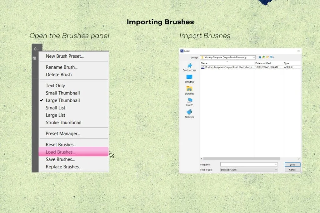 Importing Brushes