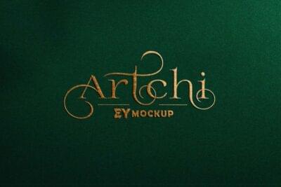 Luxury Text Logo Mockup PSD