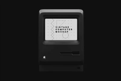 Vintage Computer Mockup