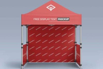 Free Pop-Up Canopy Tent Mockup