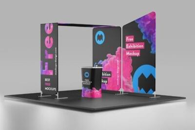 Free exhibition mockup