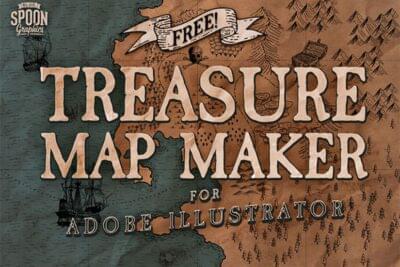 Treasure Map Maker Illustrator Brush