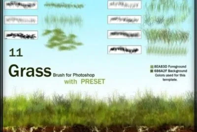 Photoshop Grass Brushes Free